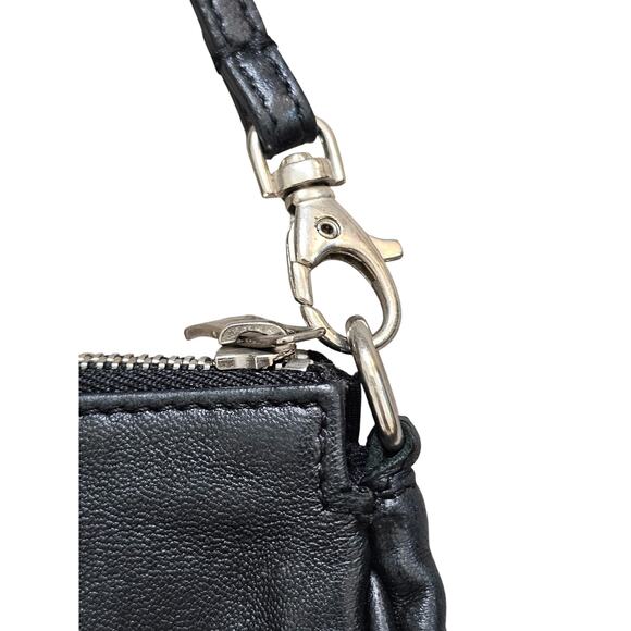 Authentic Jimmy Choo Black Leather Star Studded Small Bag Purse - Picture 9 of 15